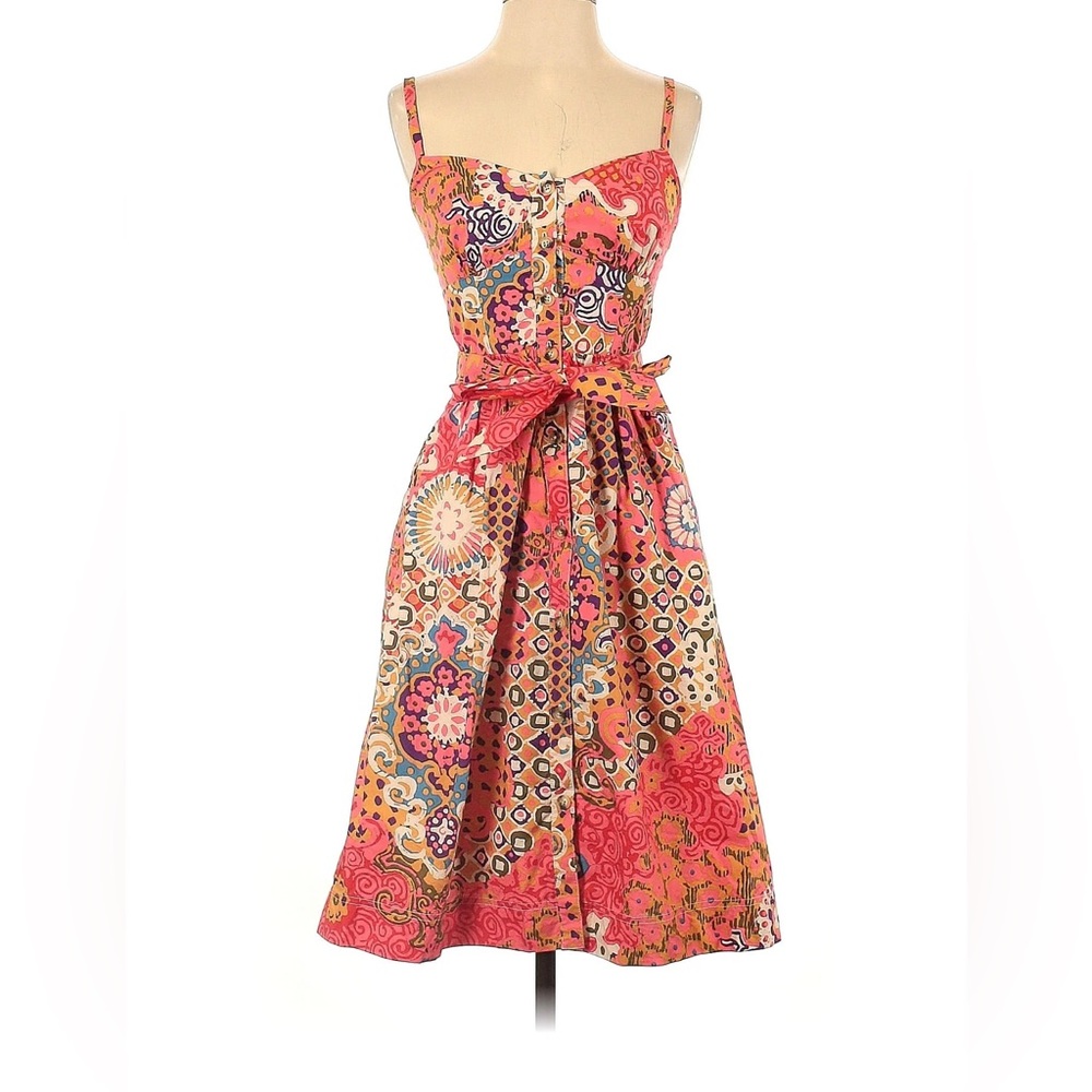 J Crew Multicolor Floral Cotton Dress